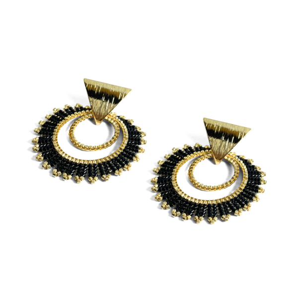 ARETES NINA NEGRO